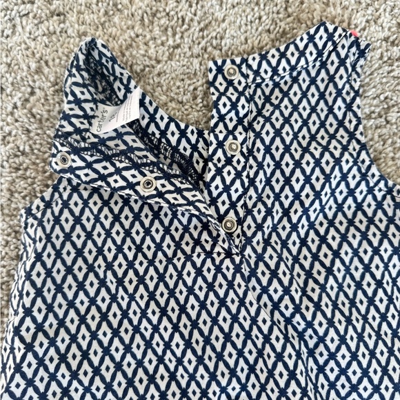 Carter’s Baby Girl Sleeveless Geometric Print Top Tank Top - Size 18 Months - Picture 2 of 8